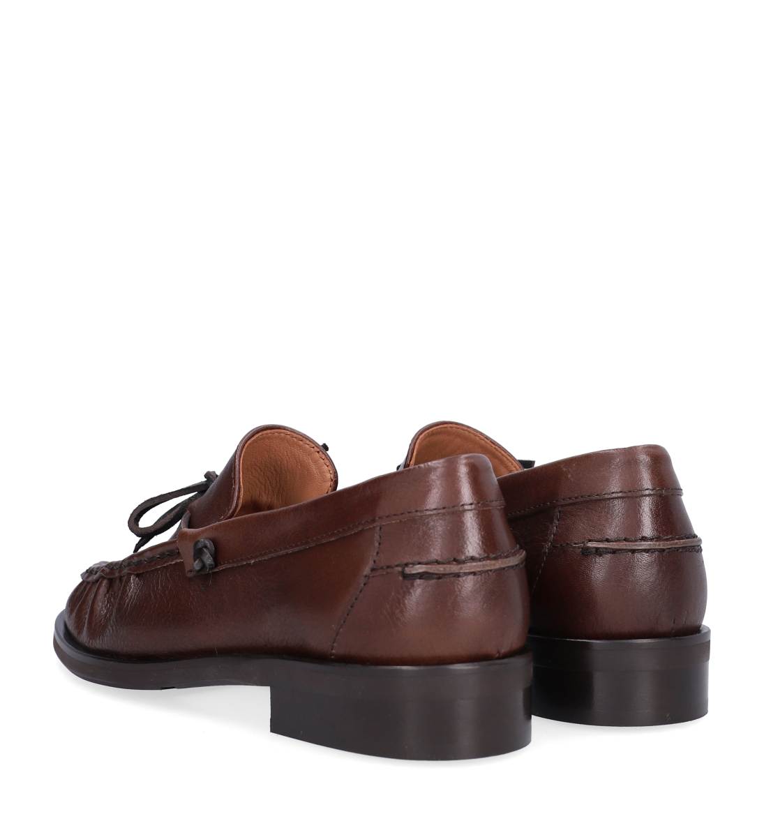 A9031 loafer med sløjfe - T.moro shadow calf 886